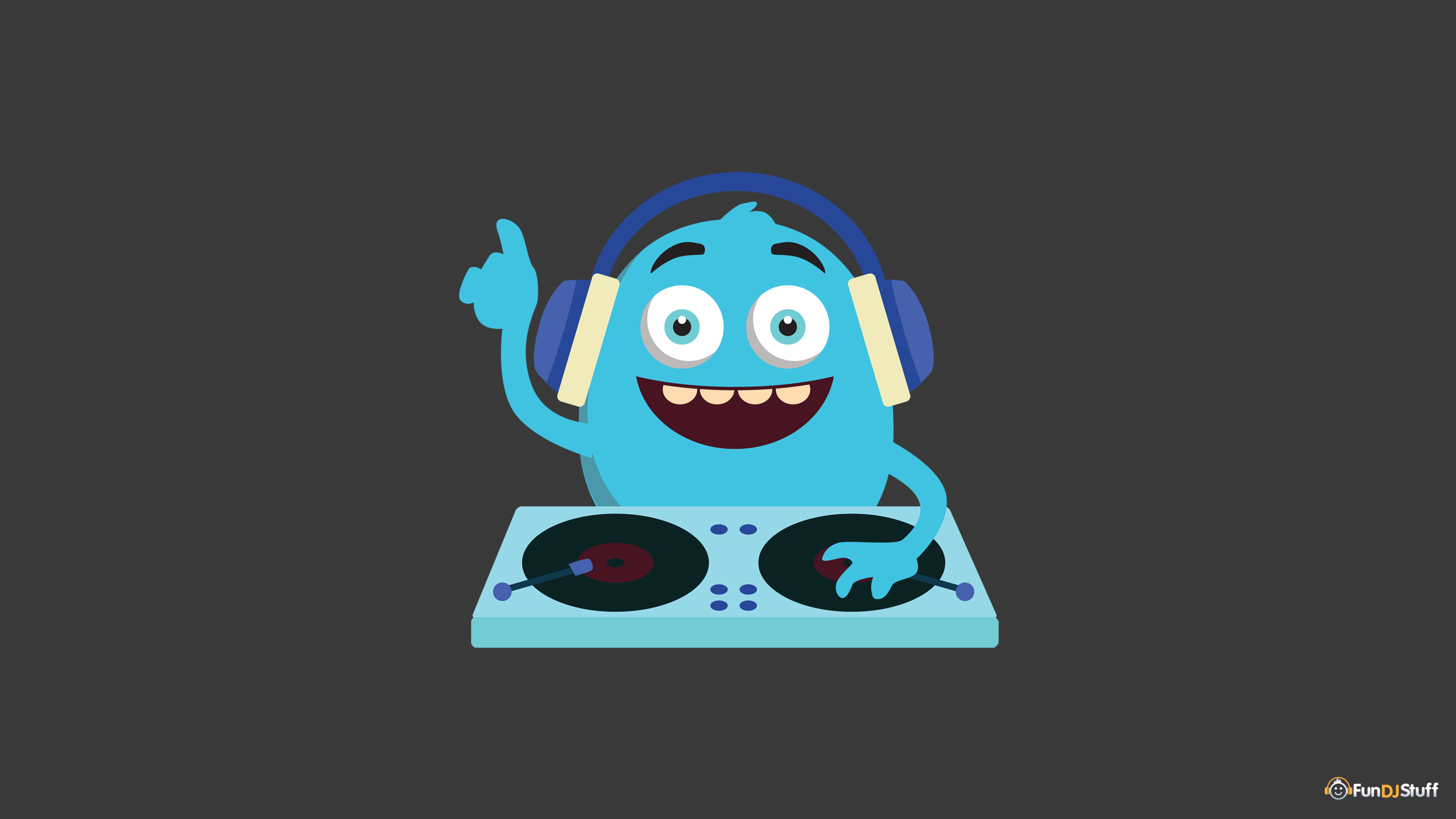 Cute Monster DJ Wallpaper