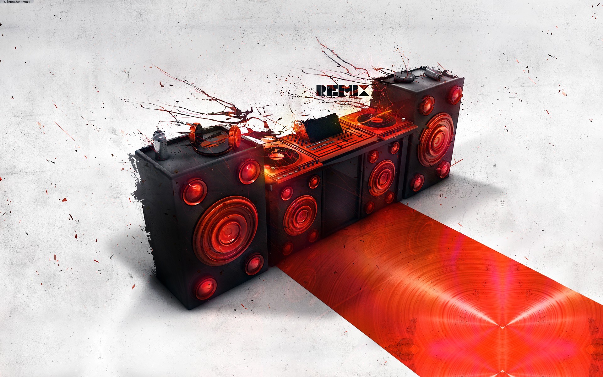 DJ Setup 3D Wallpaper