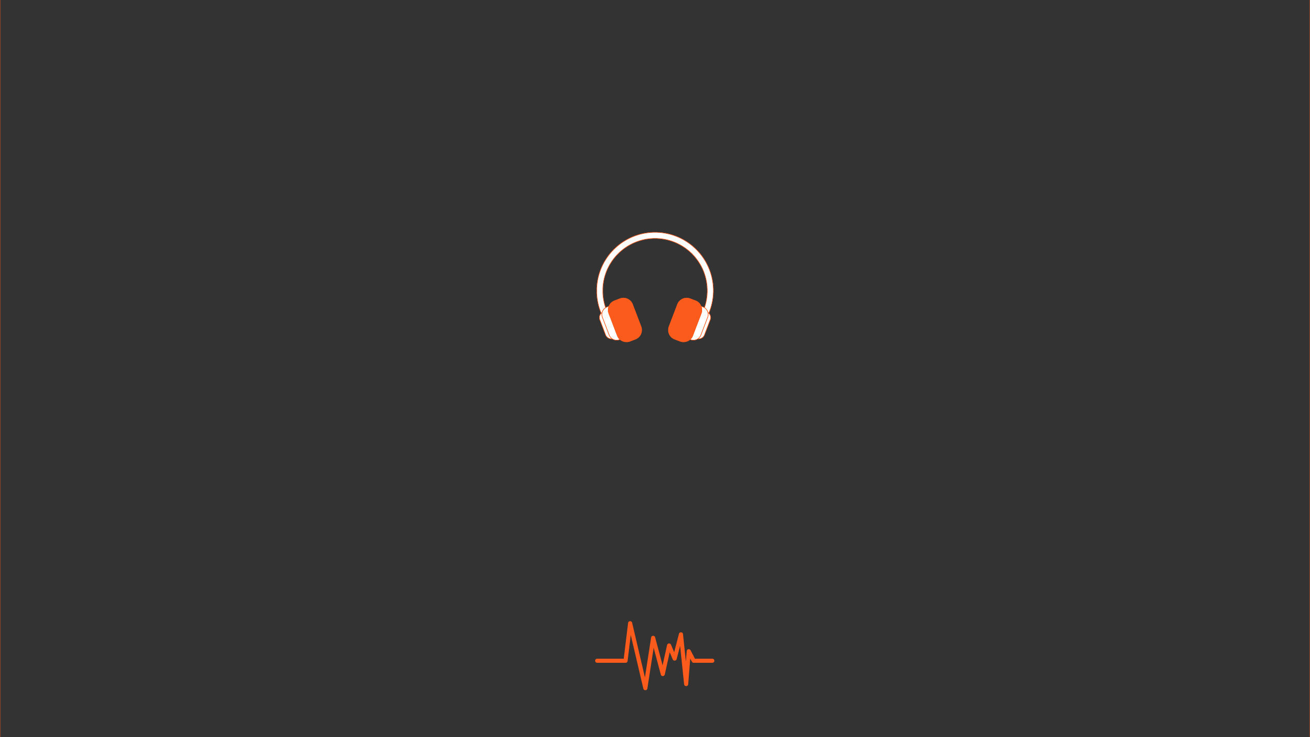 Minimal Headphones Wallpaper