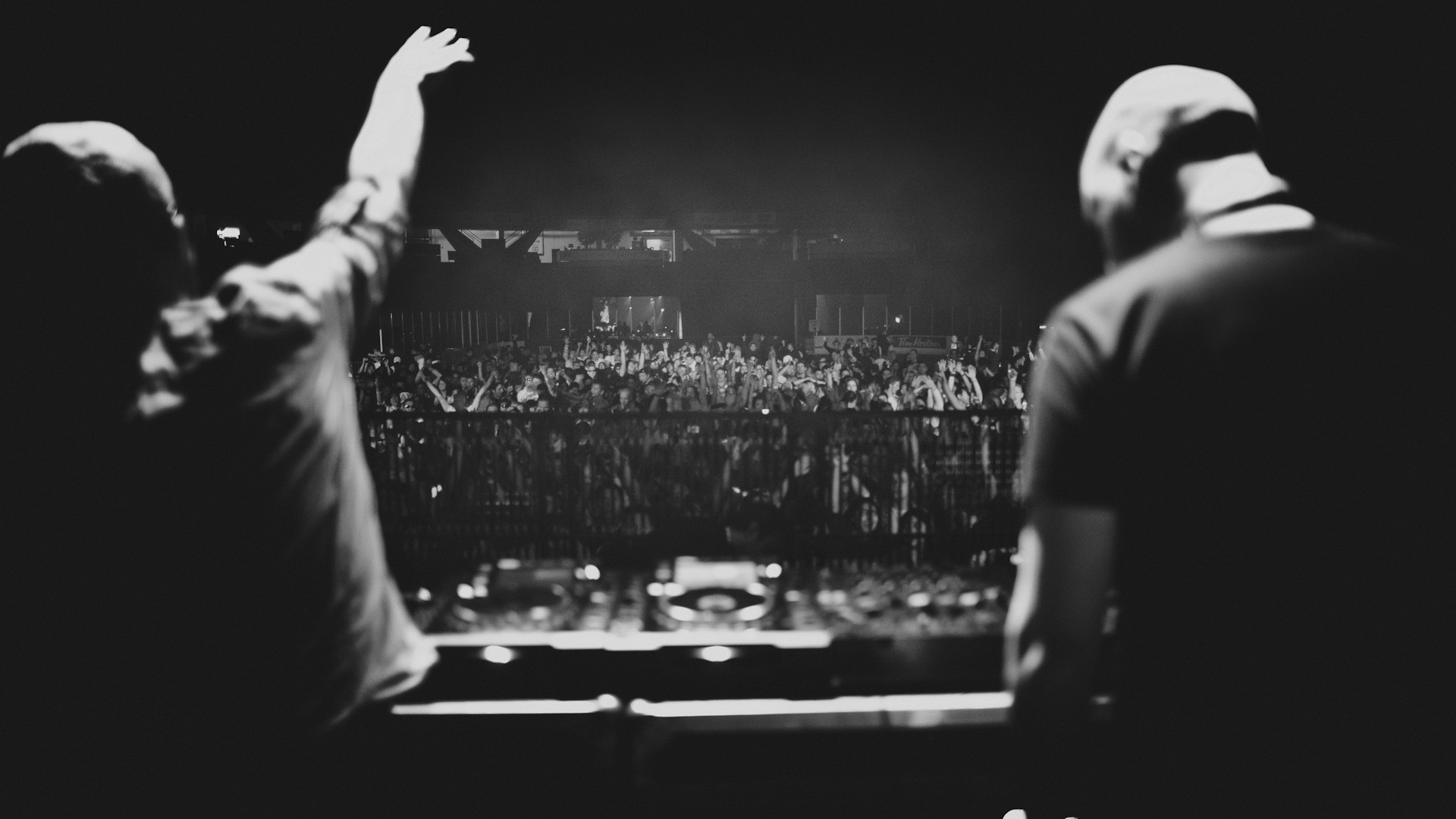 Two DJs in the Mix Wallpaper