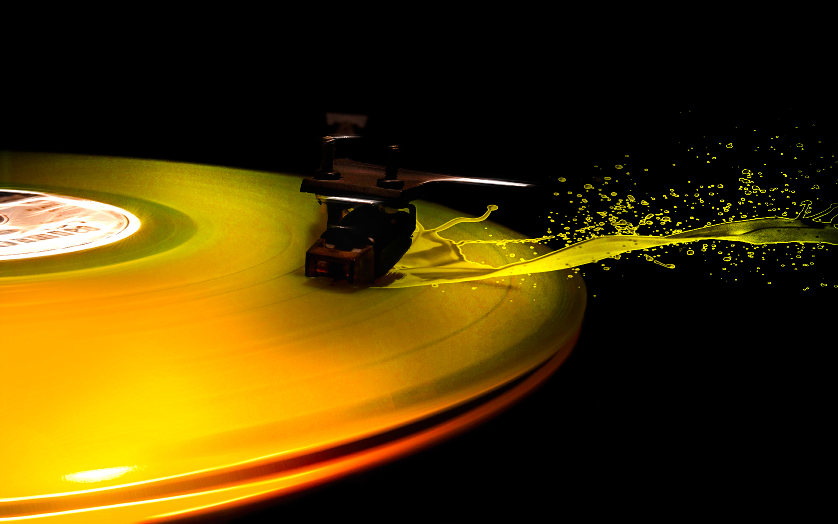 Vinyl Splash Wallpaper